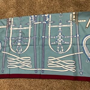 Brand new HERMES 'HARNAIS DE TIMON' SILK TWILL SCARF NO BOX.100% Silk Twill 90cm